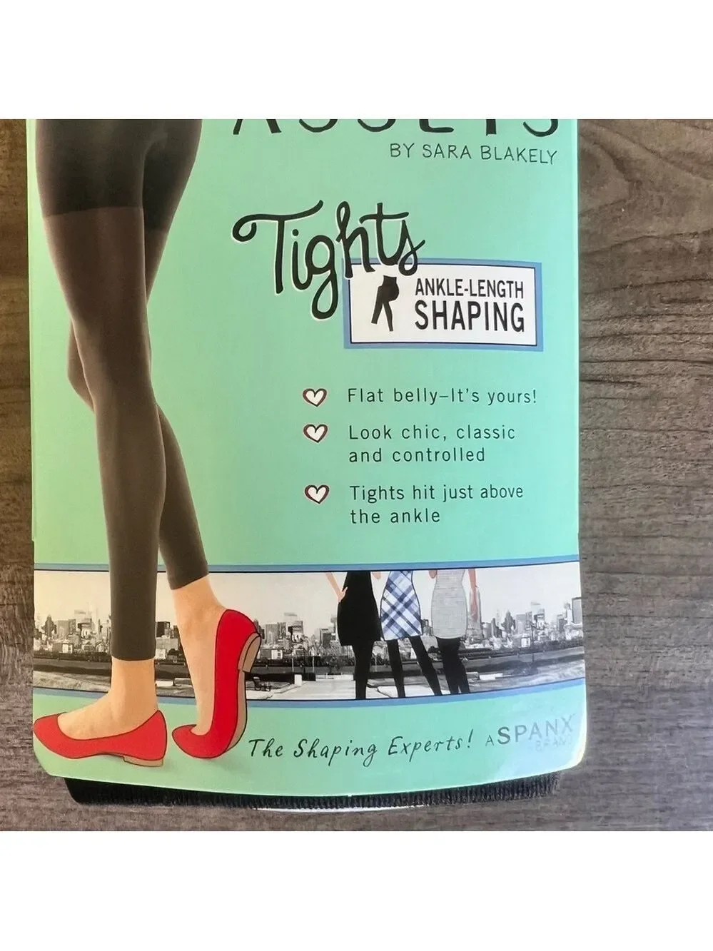 Love Your Assets by SPANX Ankle Length Shaping Black Tights Size 3 #H243023